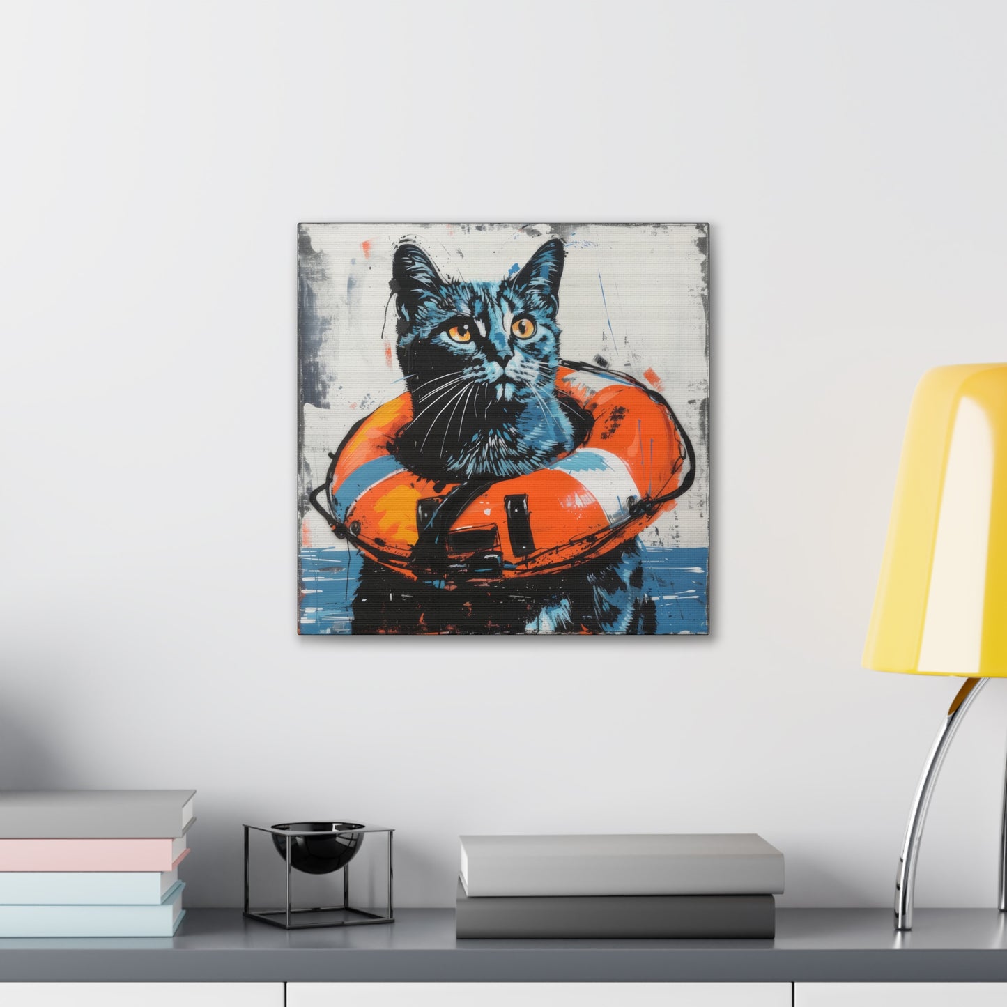 Rescue Cat - Canvas Stretched, 0.75"