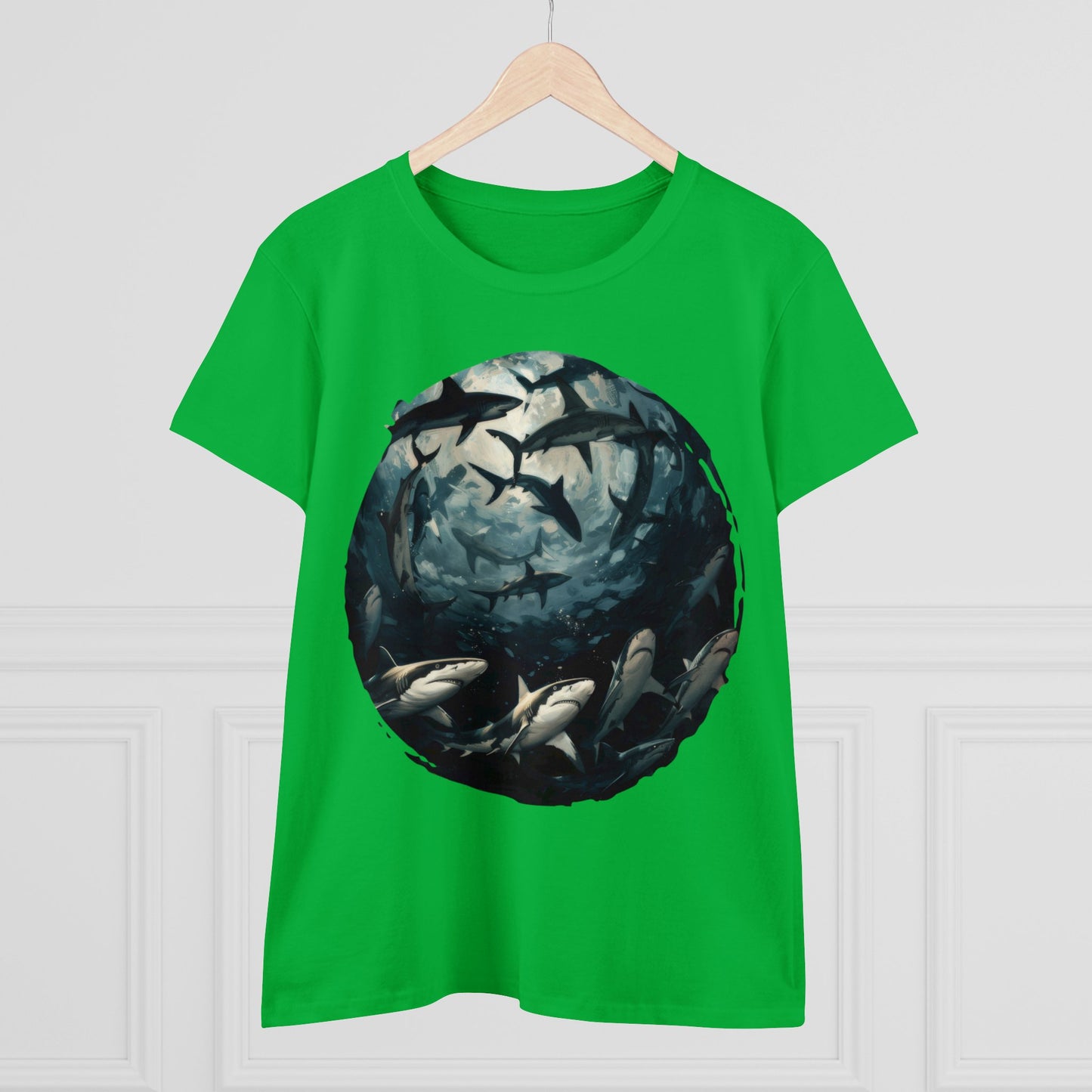 Sharks - Women's Midweight Cotton Tee