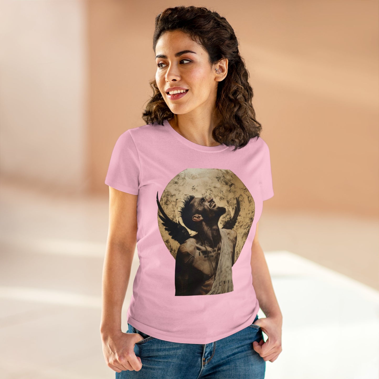 Angel or Devil - Women's Midweight Cotton Tee