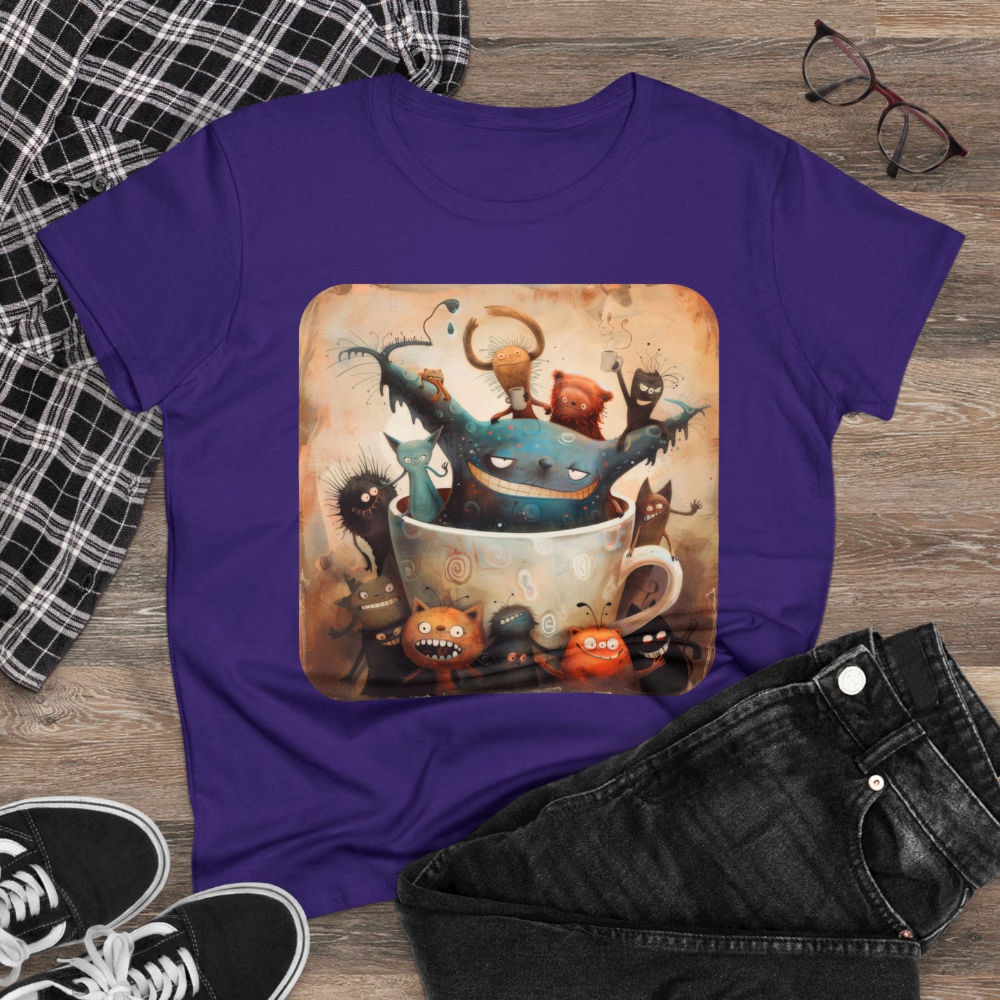 Coffee Critters - Women's Midweight Cotton Tee