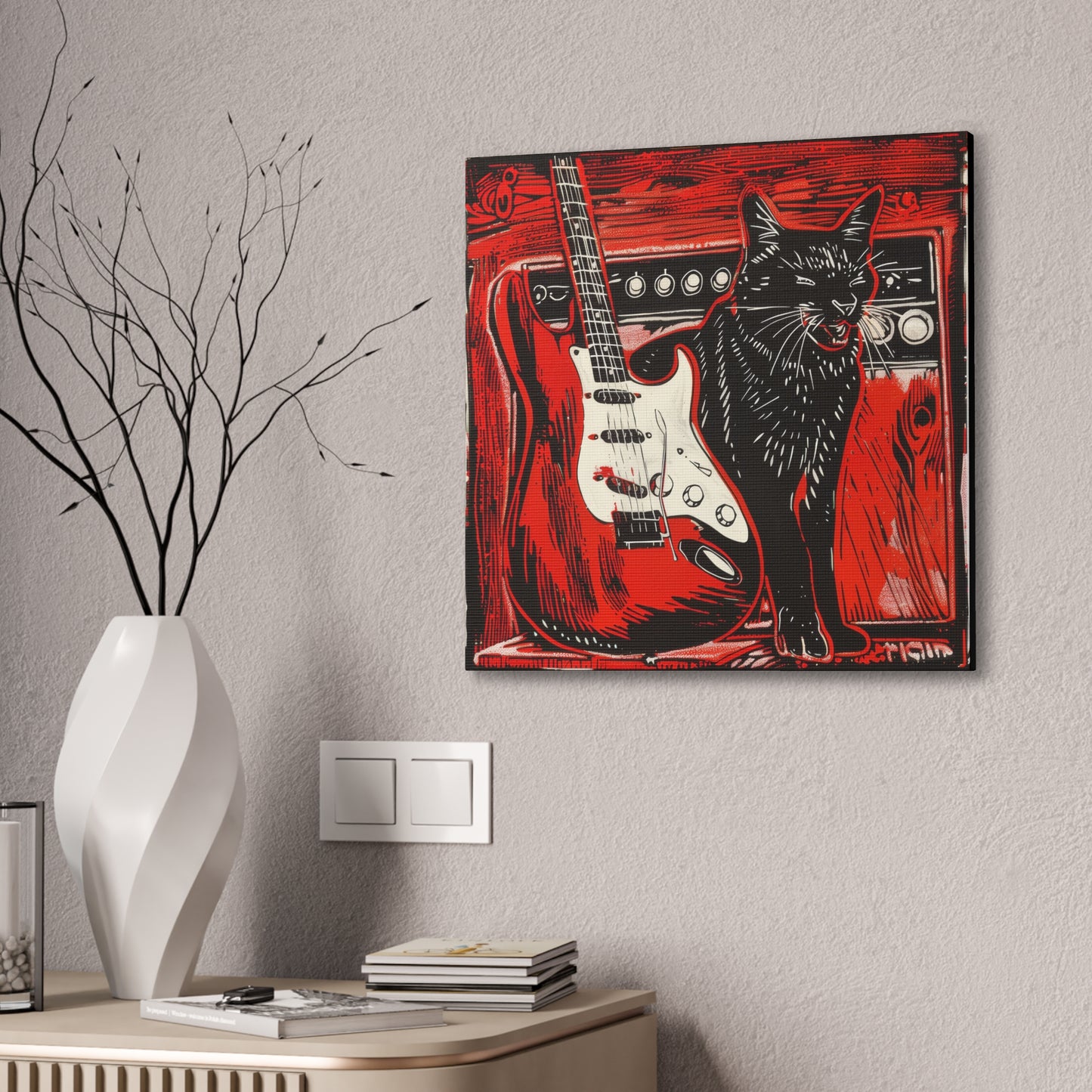 Kitty Sings the Blues - Canvas Stretched, 0.75"