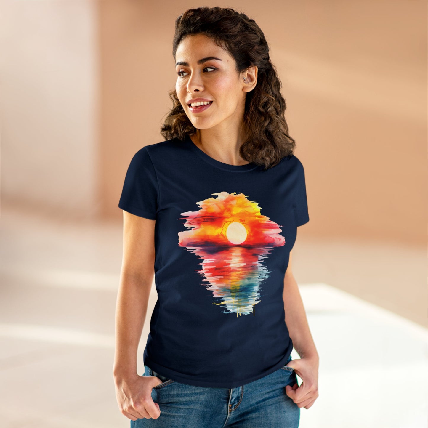 Sunrise - Women's Midweight Cotton Tee