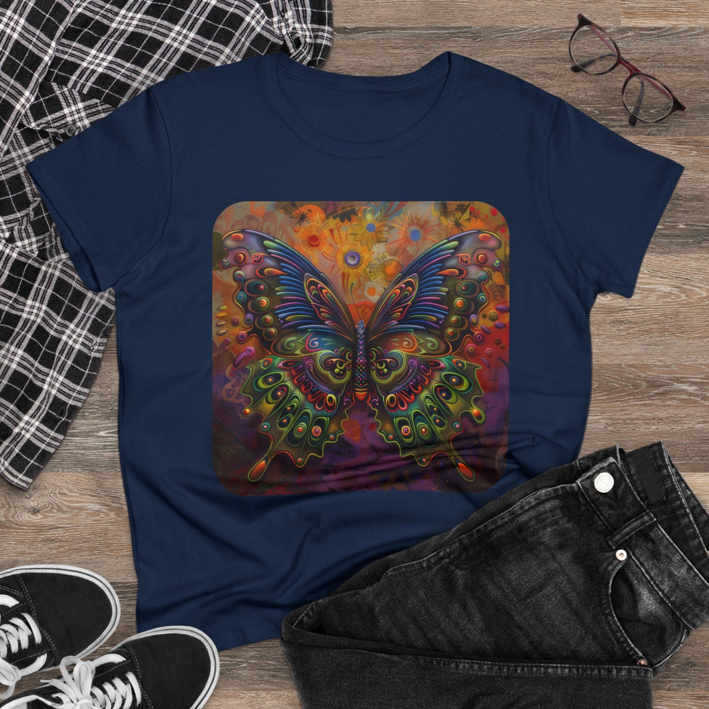 Butterfly - Women's Midweight Cotton Tee