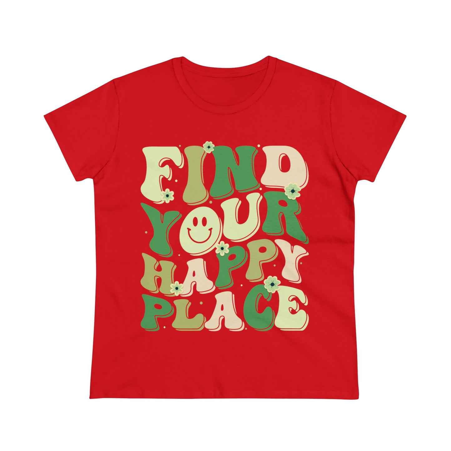 Find Your Happy Place - Gardening - Women's Midweight Cotton Tee