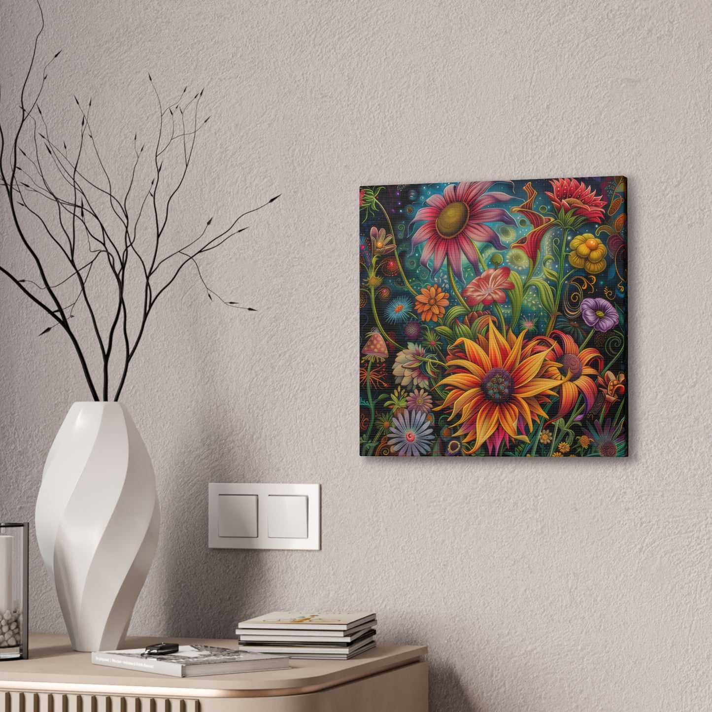 Flowers - Canvas Stretched, 0.75"