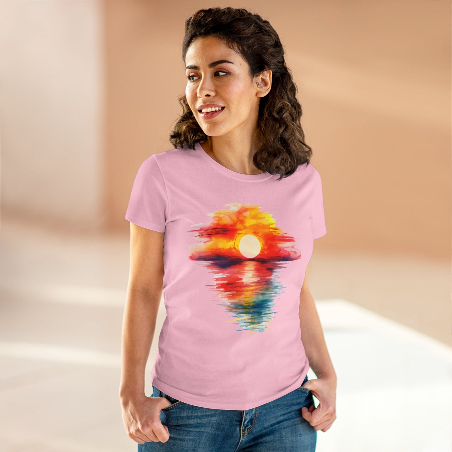 Sunrise - Women's Midweight Cotton Tee