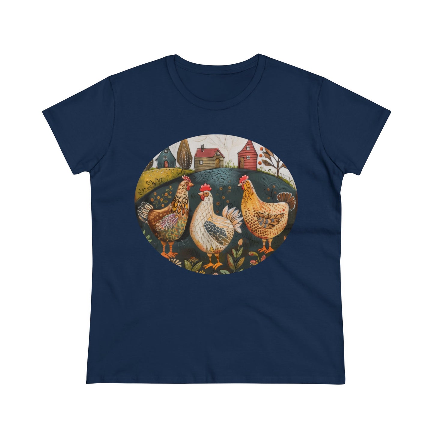 Chickens - Women's Midweight Cotton Tee