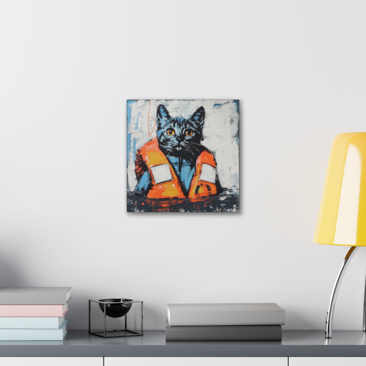 Rescue Cat - Canvas Stretched, 0.75"