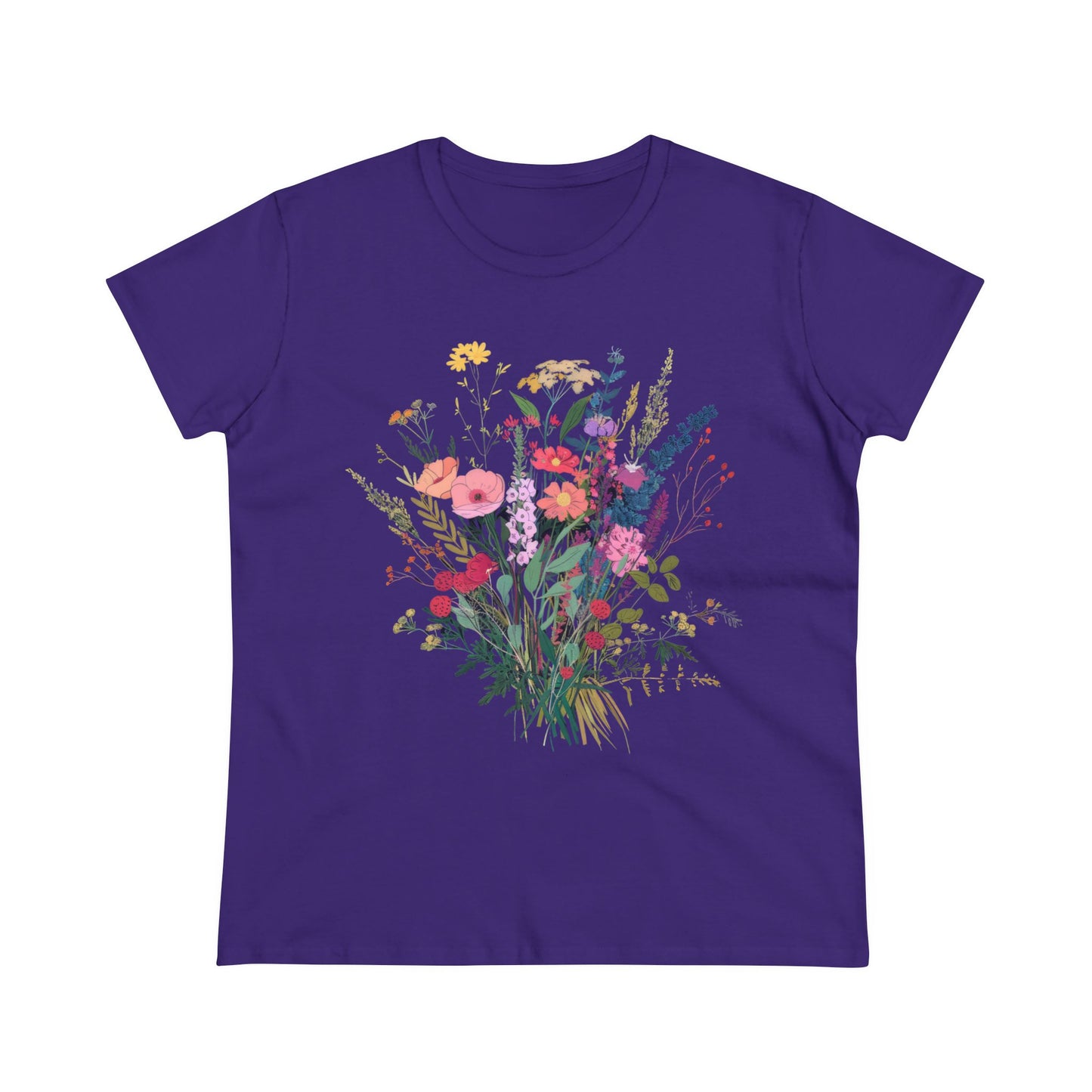 Wildflowers - Women's Midweight Cotton Tee