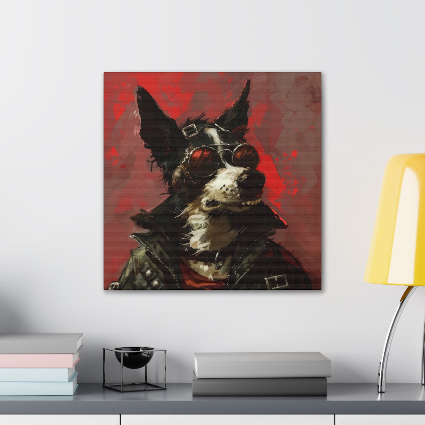 Punk Dog - Canvas Stretched, 0.75"