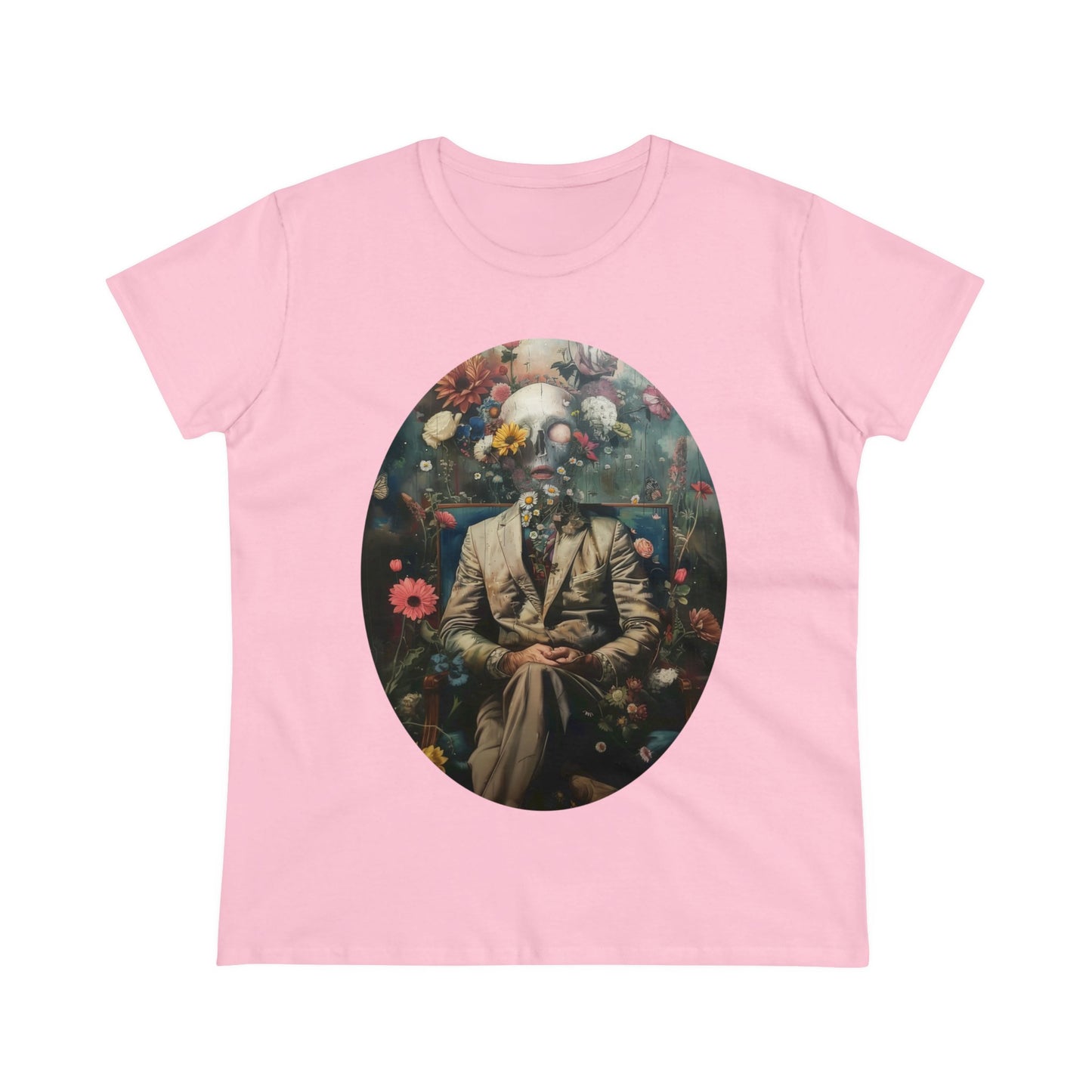 Flowers on My Mind - Women's Midweight Cotton Tee