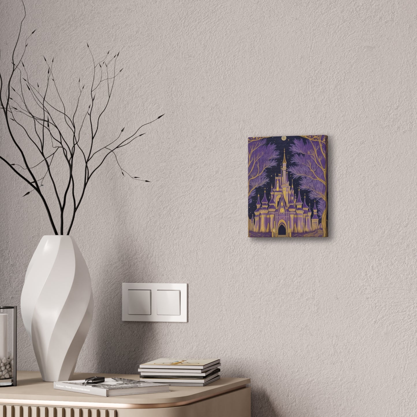 Purple Castle - Canvas Stretched, 0.75"