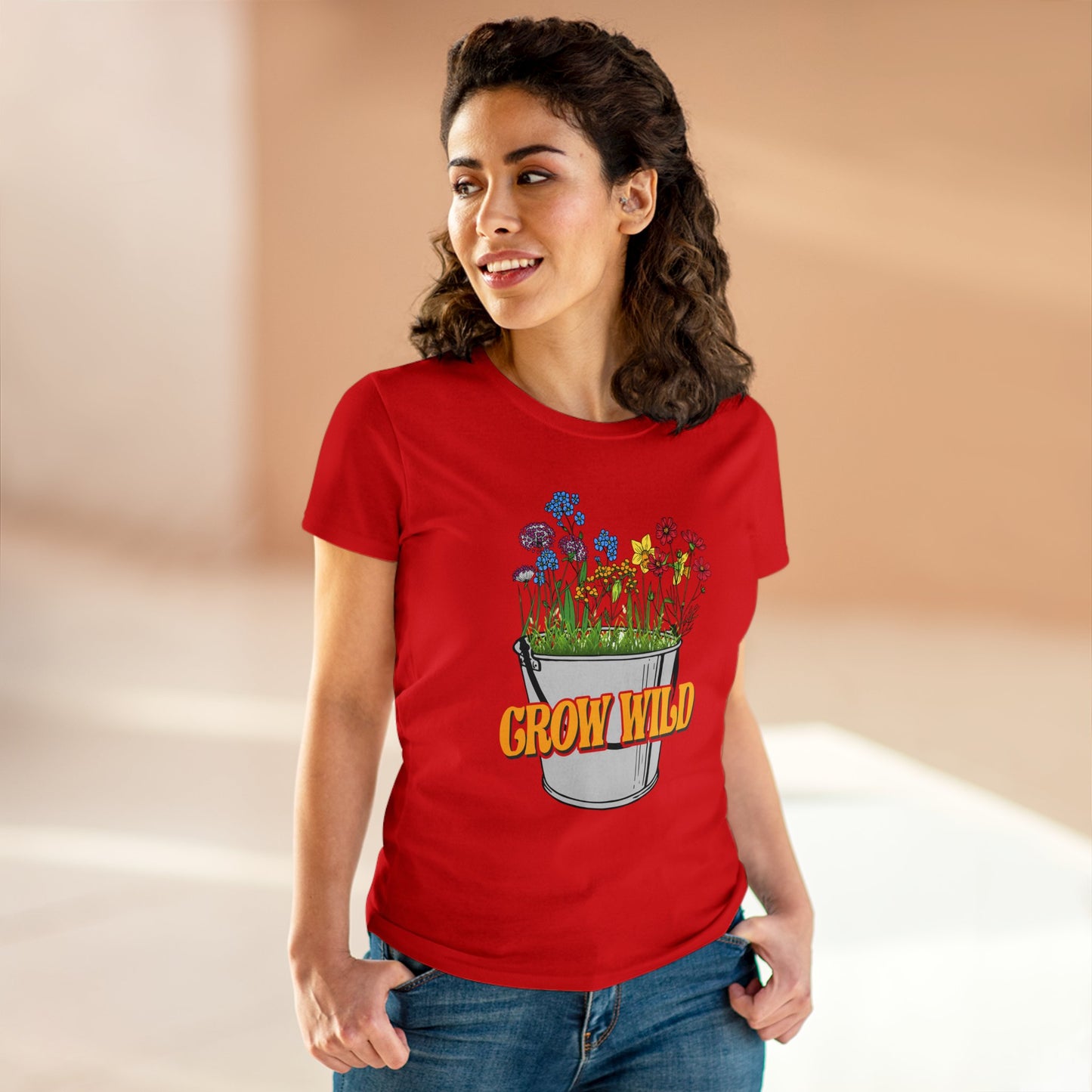 Grow Wild - Gardening - Women's Midweight Cotton Tee