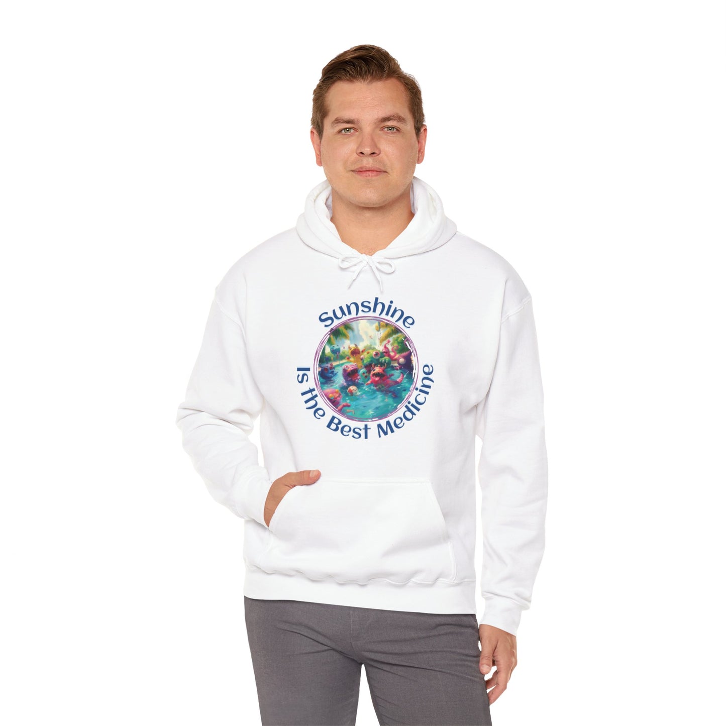 Sunshine is the Best Medicine - Unisex Heavy Blend™ Hooded Sweatshirt