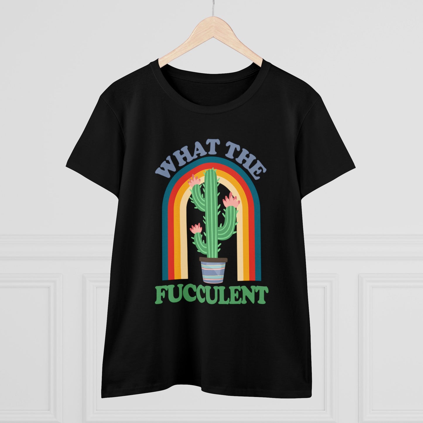 What the Fucculent - Gardening - Women's Midweight Cotton Tee