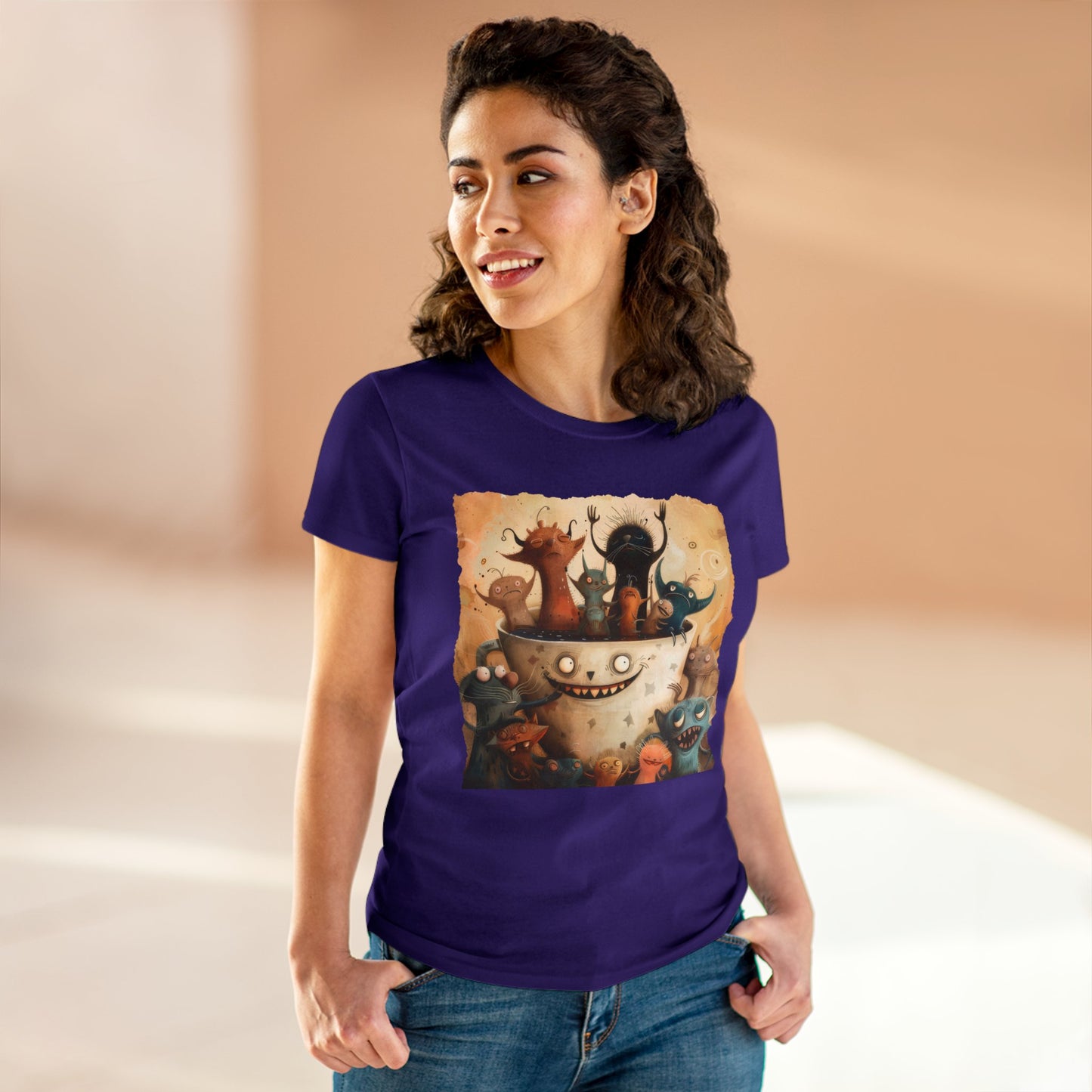 Coffee Critters - Women's Midweight Cotton Tee