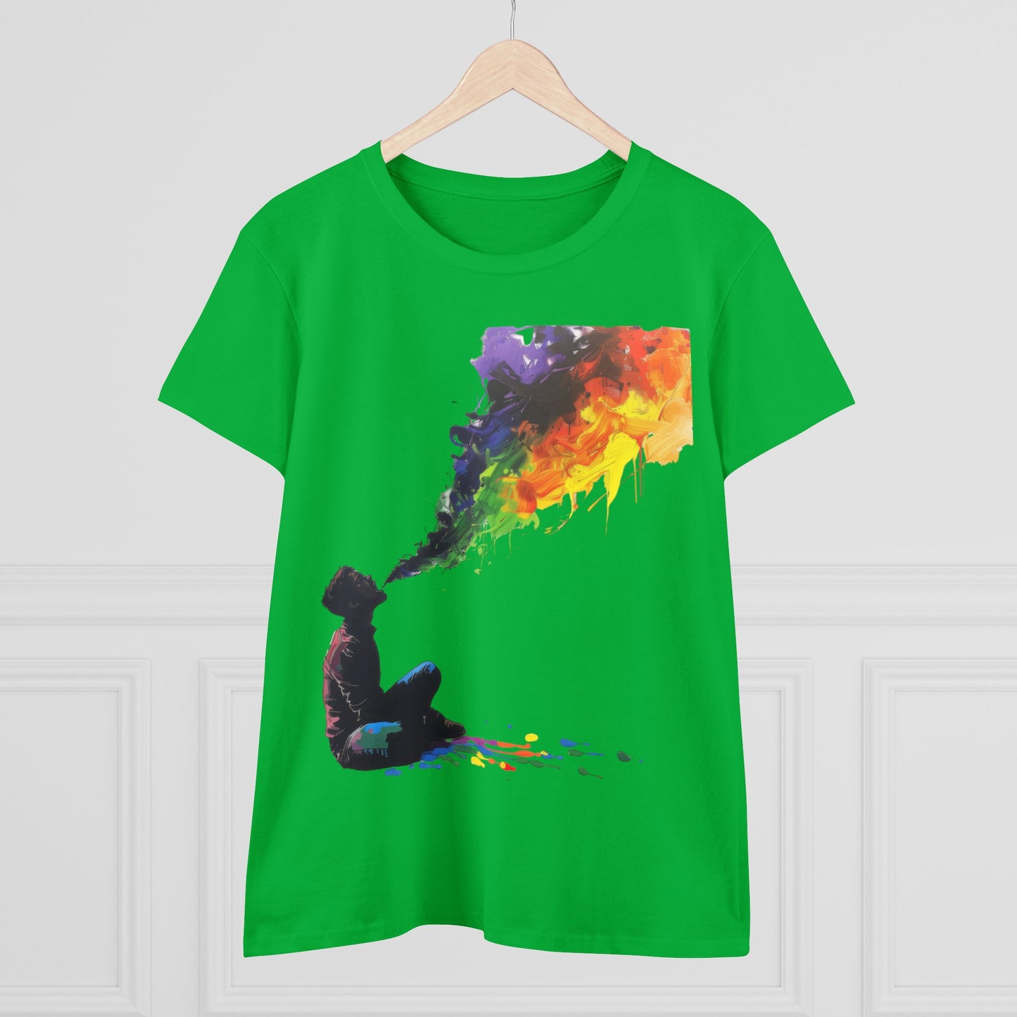 Rainbow Breath - Women's Midweight Cotton Tee