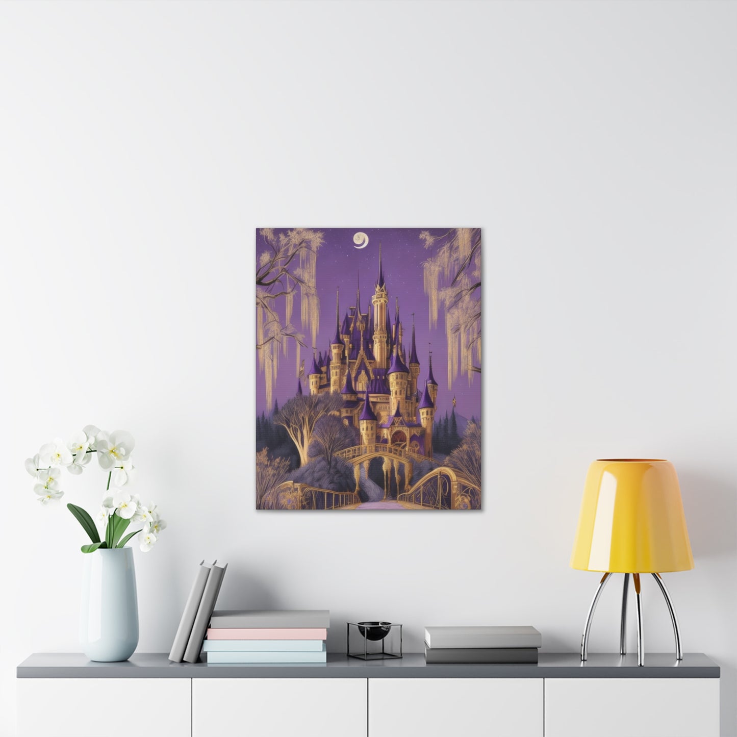 Purple Castle - Canvas Stretched, 0.75"