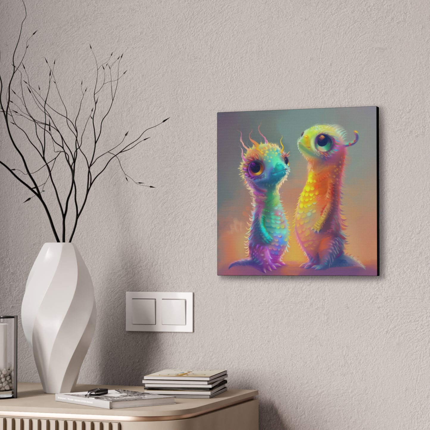 Iridescent Creatures - Canvas Stretched, 0.75"