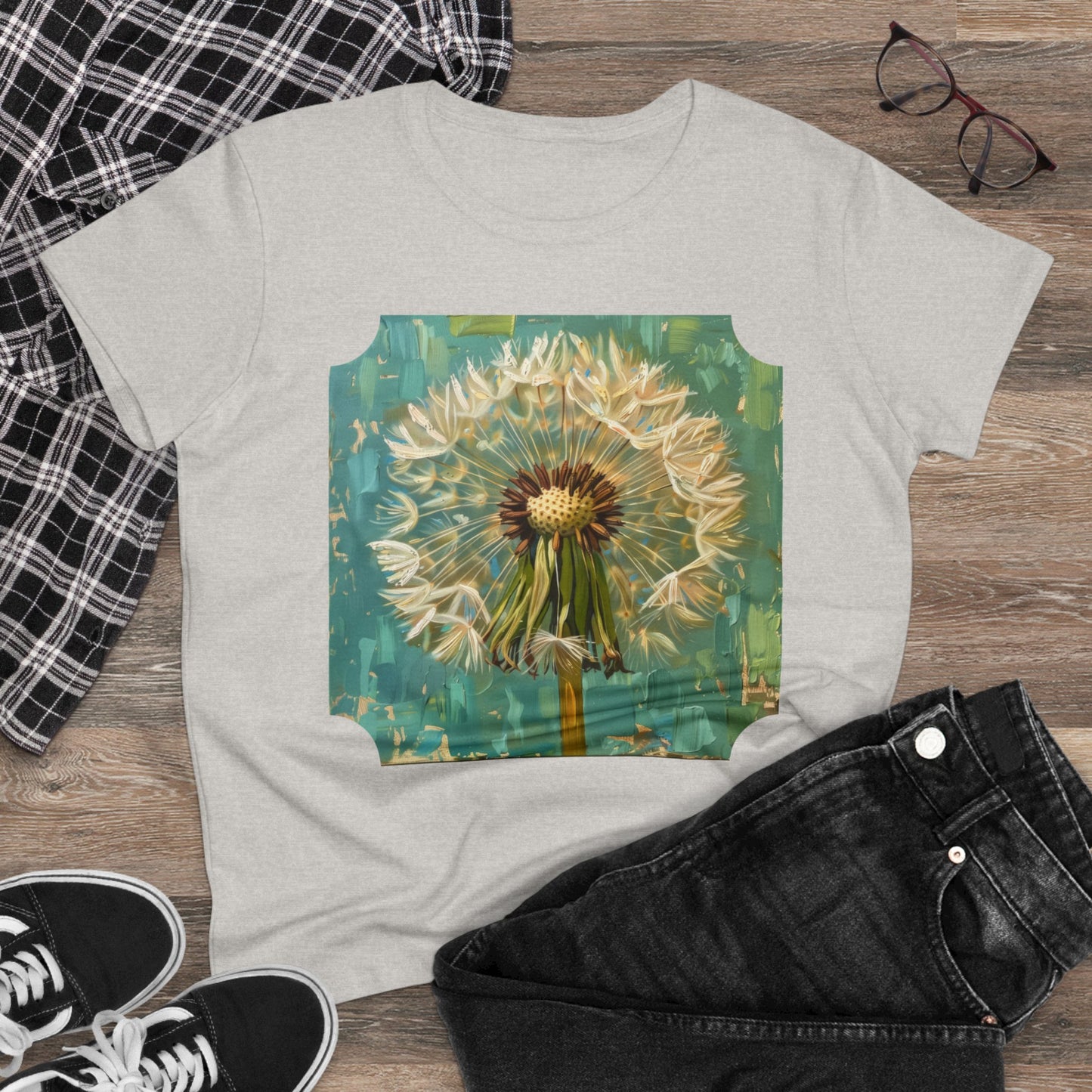 Dandelion - Flowers - Women's Midweight Cotton Tee