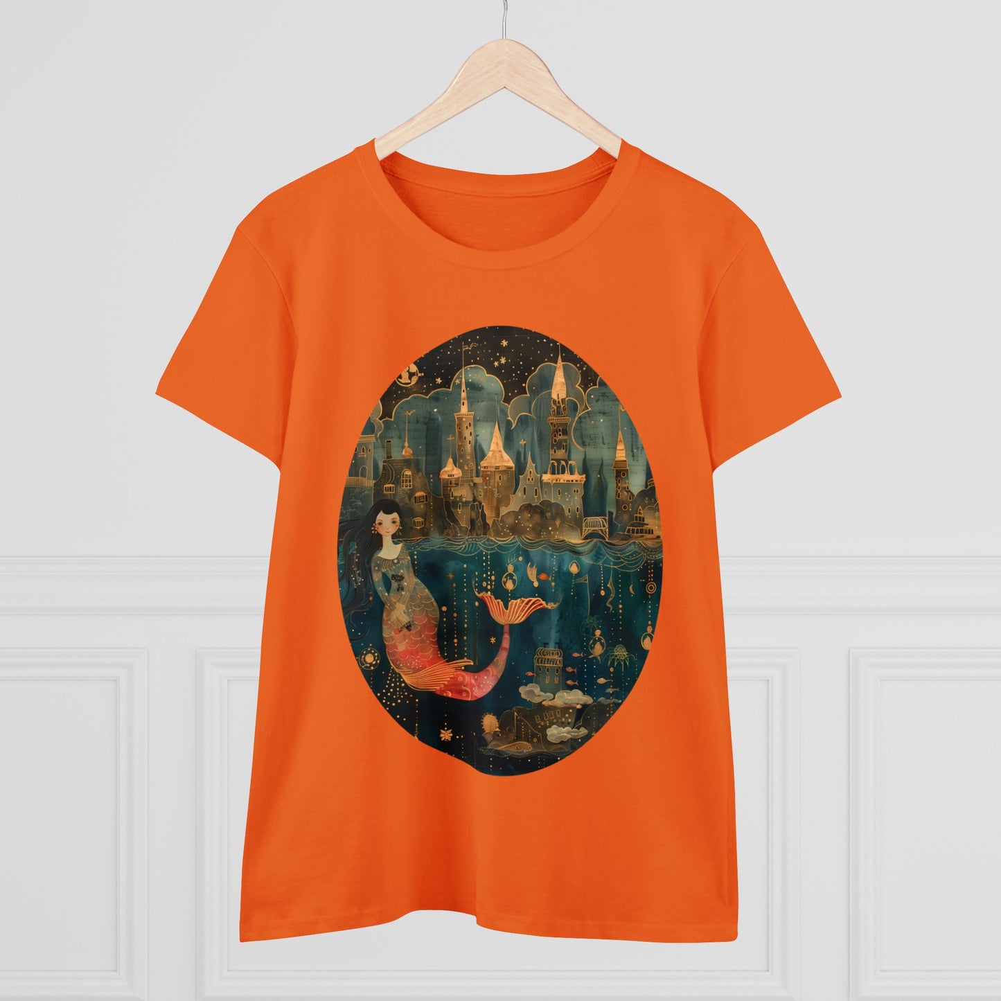 Mermaid - Fantasy - Women's Midweight Cotton Tee