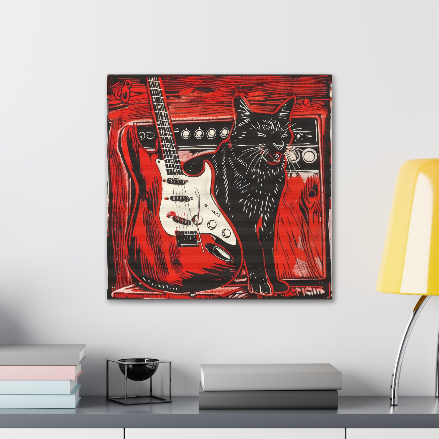 Kitty Sings the Blues - Canvas Stretched, 0.75"