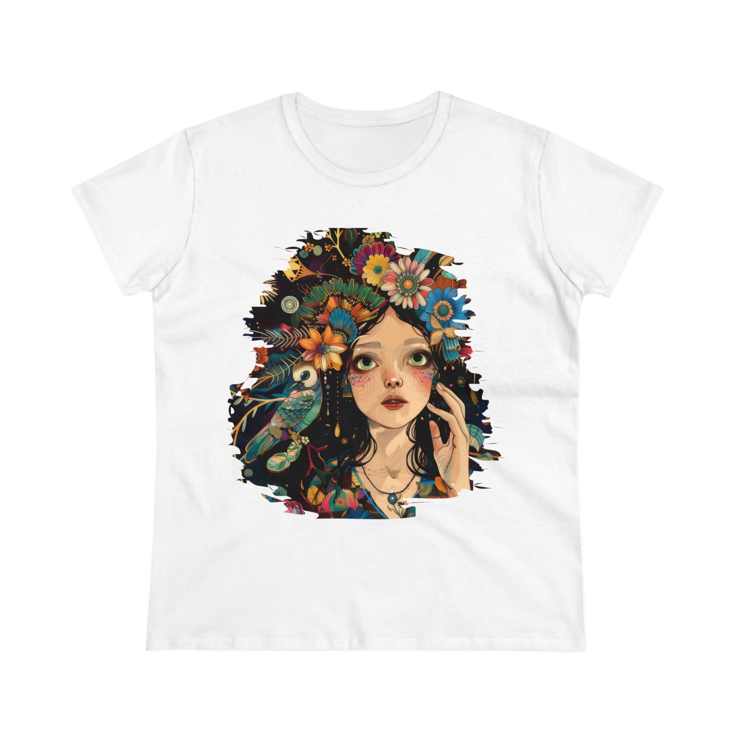 Flower Girl - Women's Midweight Cotton Tee