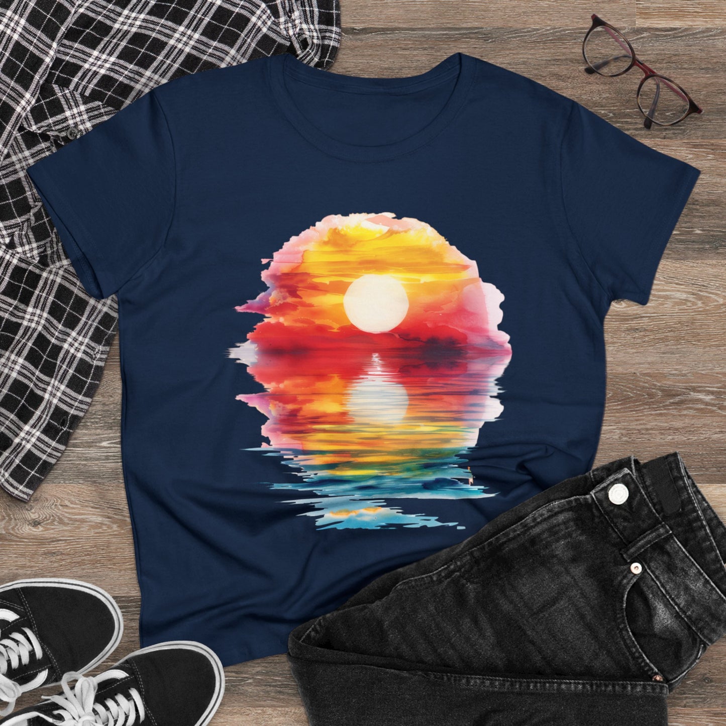 Sunrise - Women's Midweight Cotton Tee