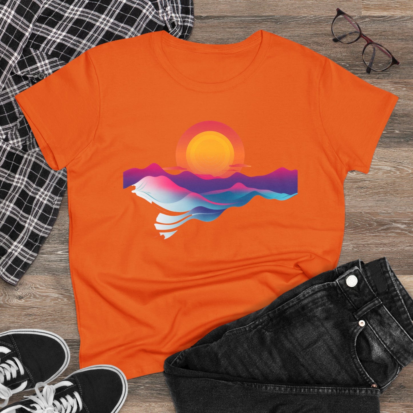 Sunrise - Women's Midweight Cotton Tee