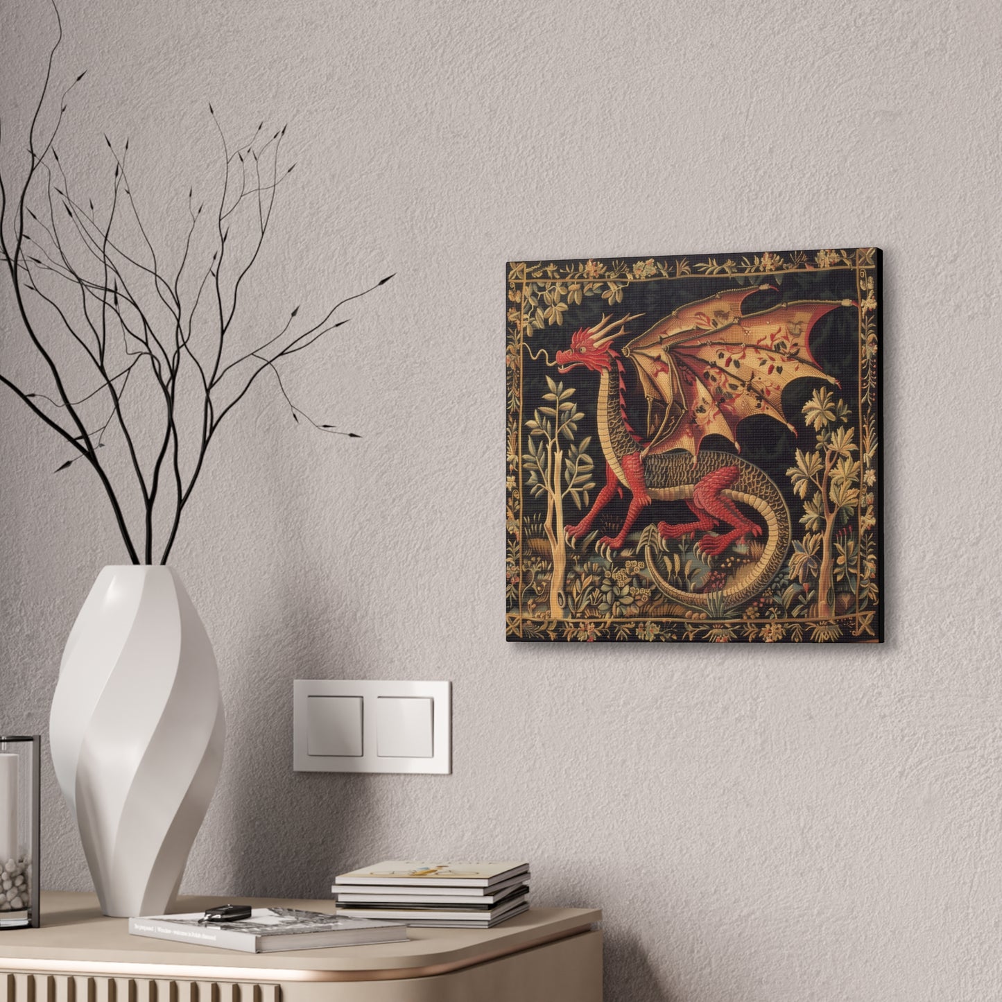 Dragon Tapestry - Canvas Stretched, 0.75"