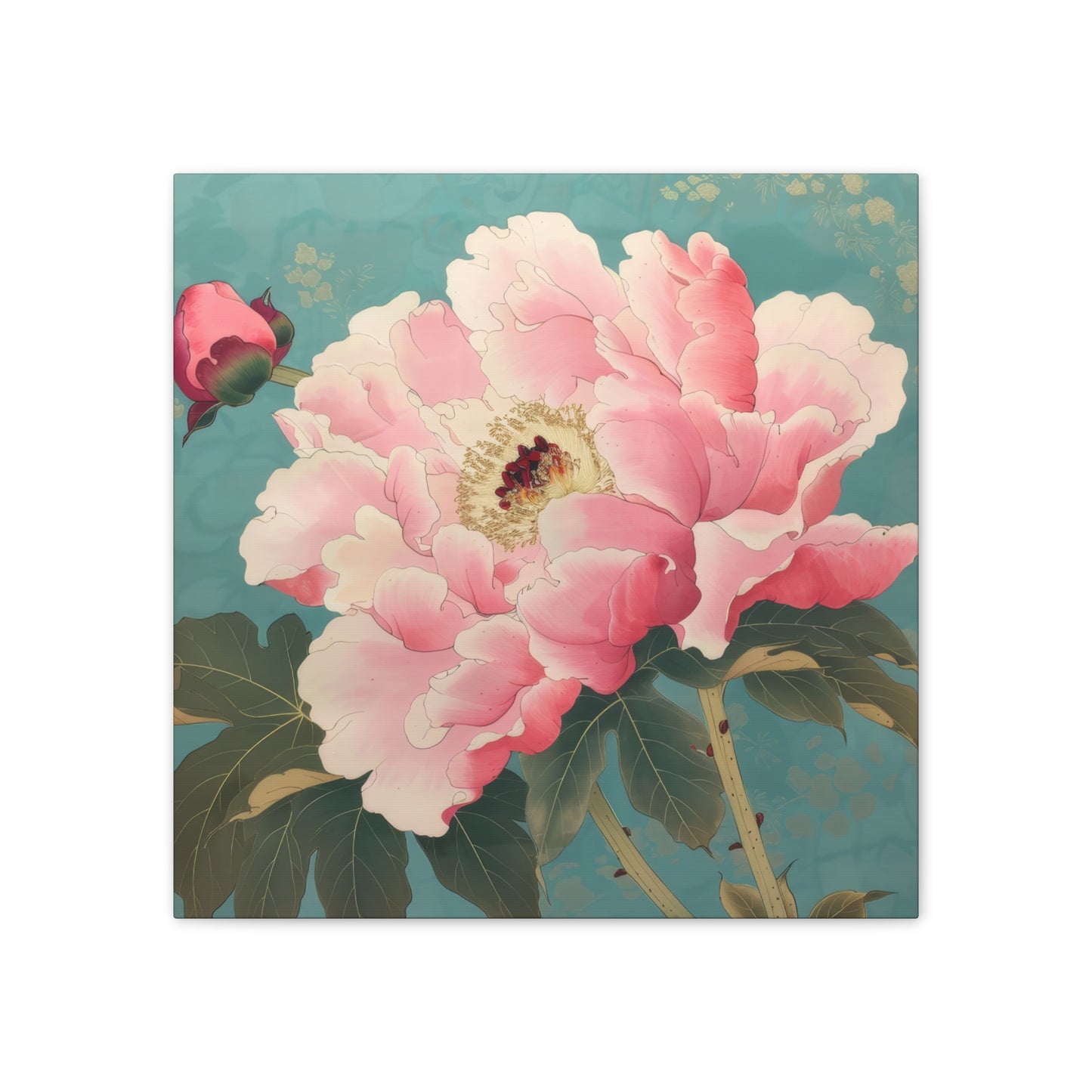 Peony - Canvas Stretched, 0.75"