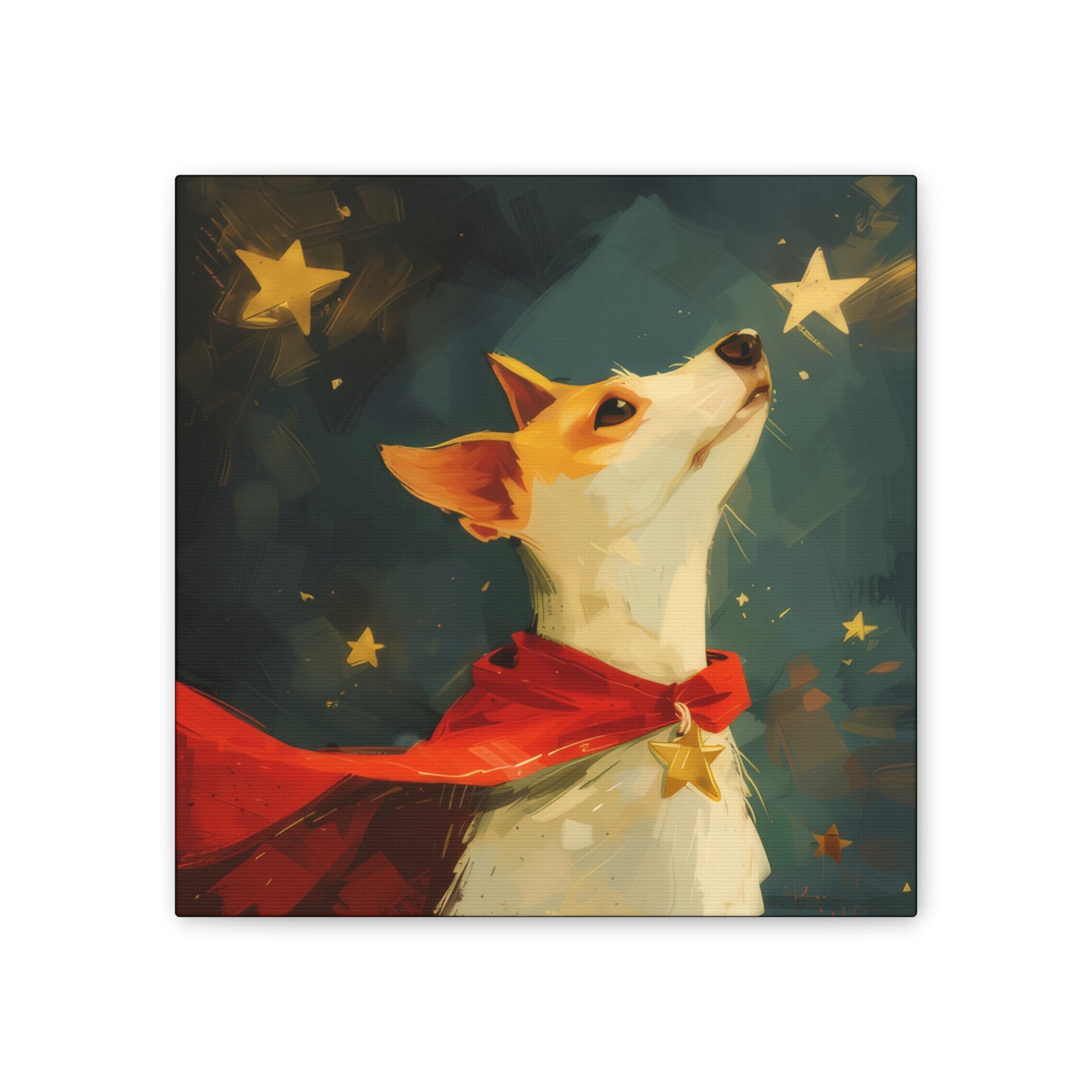 Star Dog Hero - Canvas Stretched, 0.75"