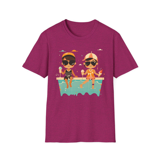 Poolside Ice Cream - Unisex Softstyle T-Shirt