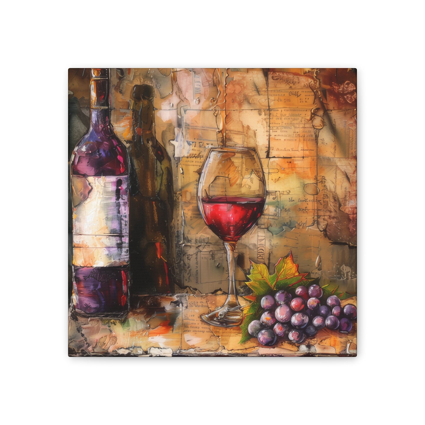 Wine - Canvas Stretched, 0.75"