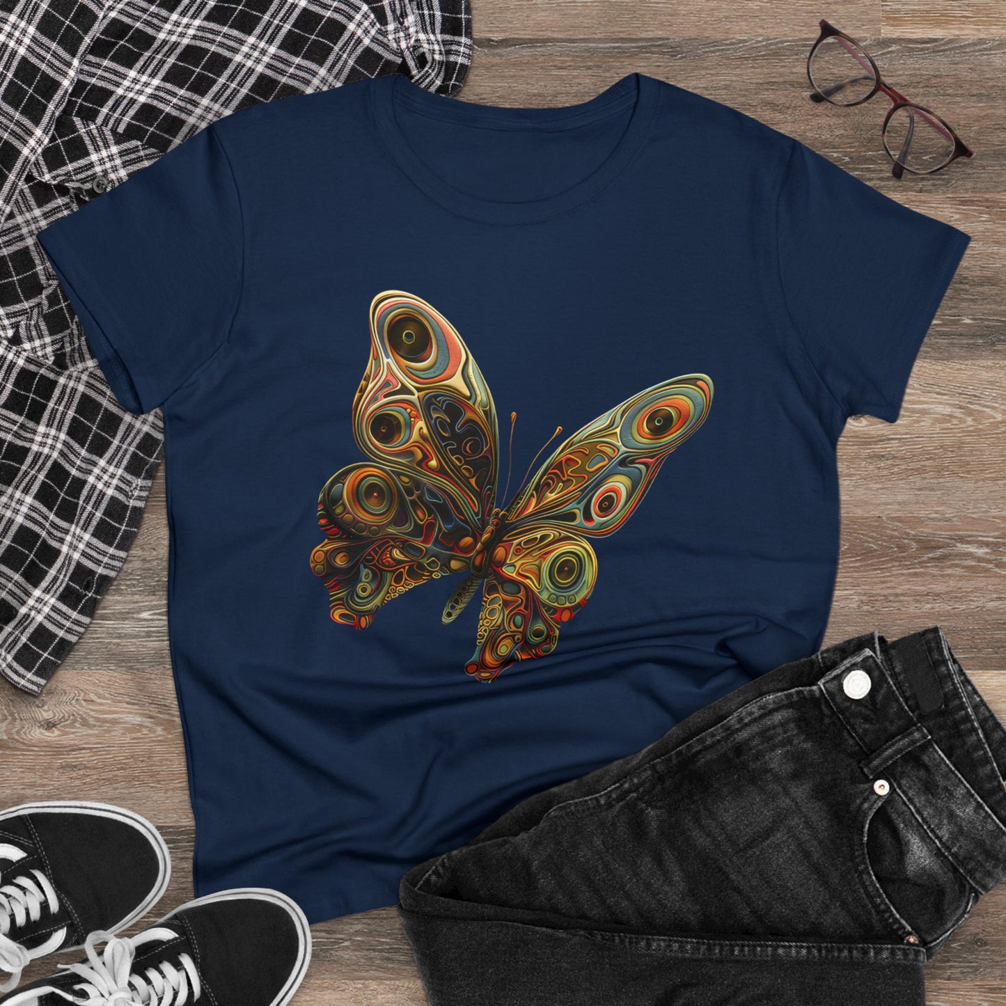 Butterfly - Women's Midweight Cotton Tee