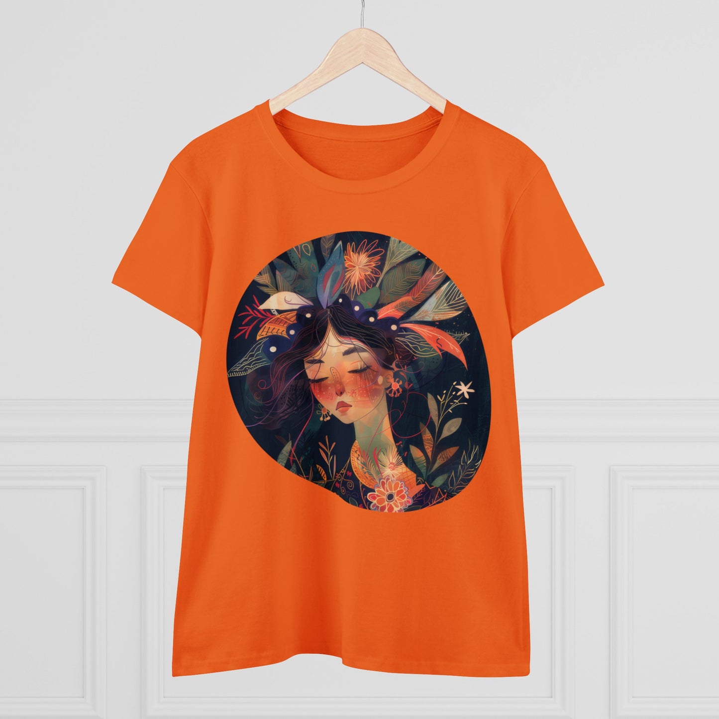 Flower Girl - Flowers - Women's Midweight Cotton Tee