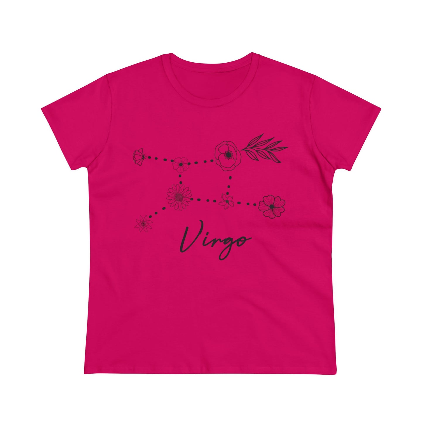 Flower Constellation - Virgo - Astrology - Women's Midweight Cotton Tee