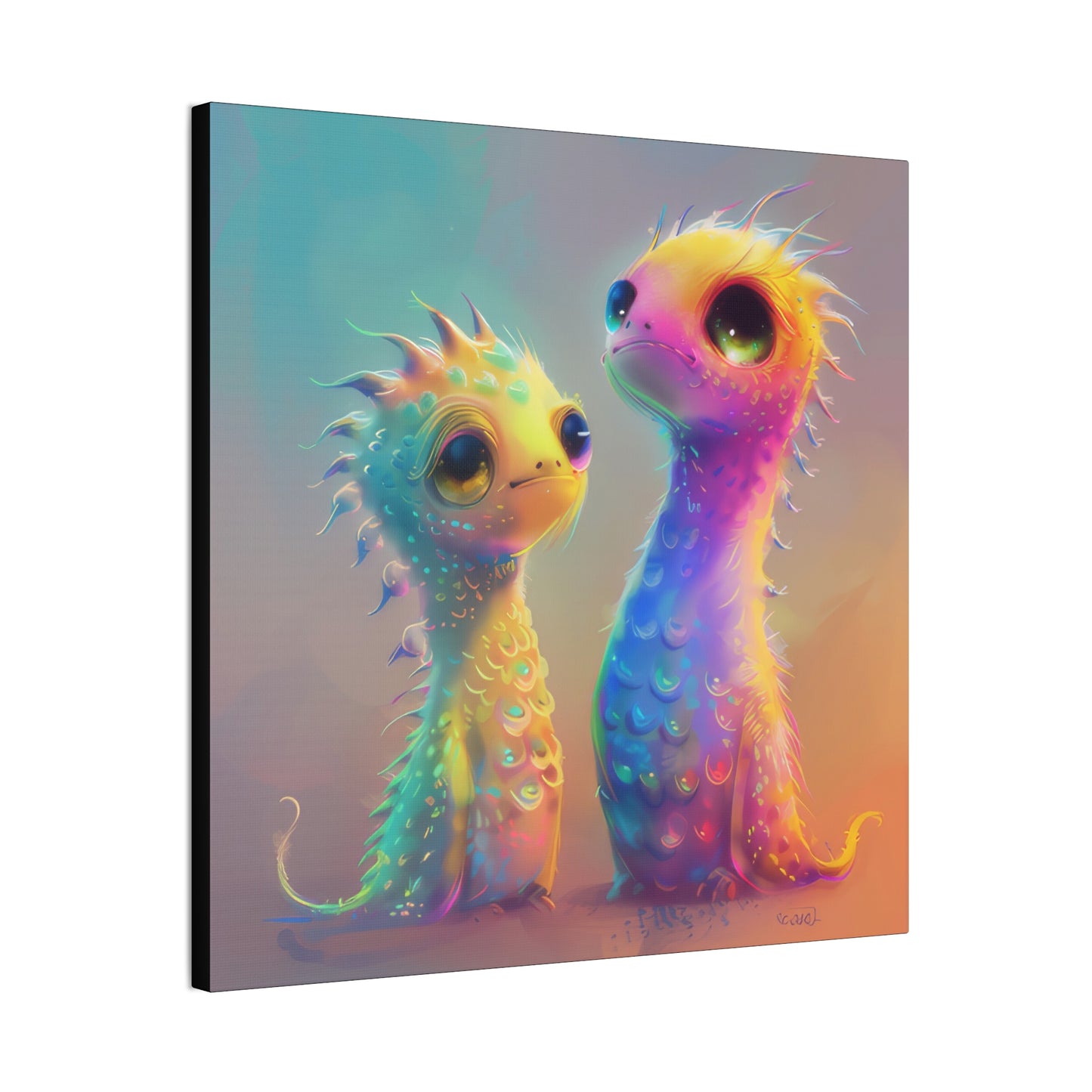 Iridescent Creatures - Canvas Stretched, 0.75"