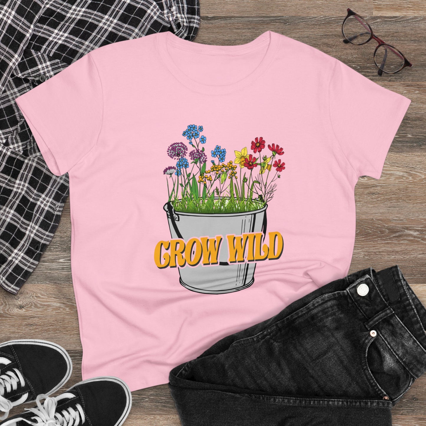 Grow Wild - Gardening - Women's Midweight Cotton Tee