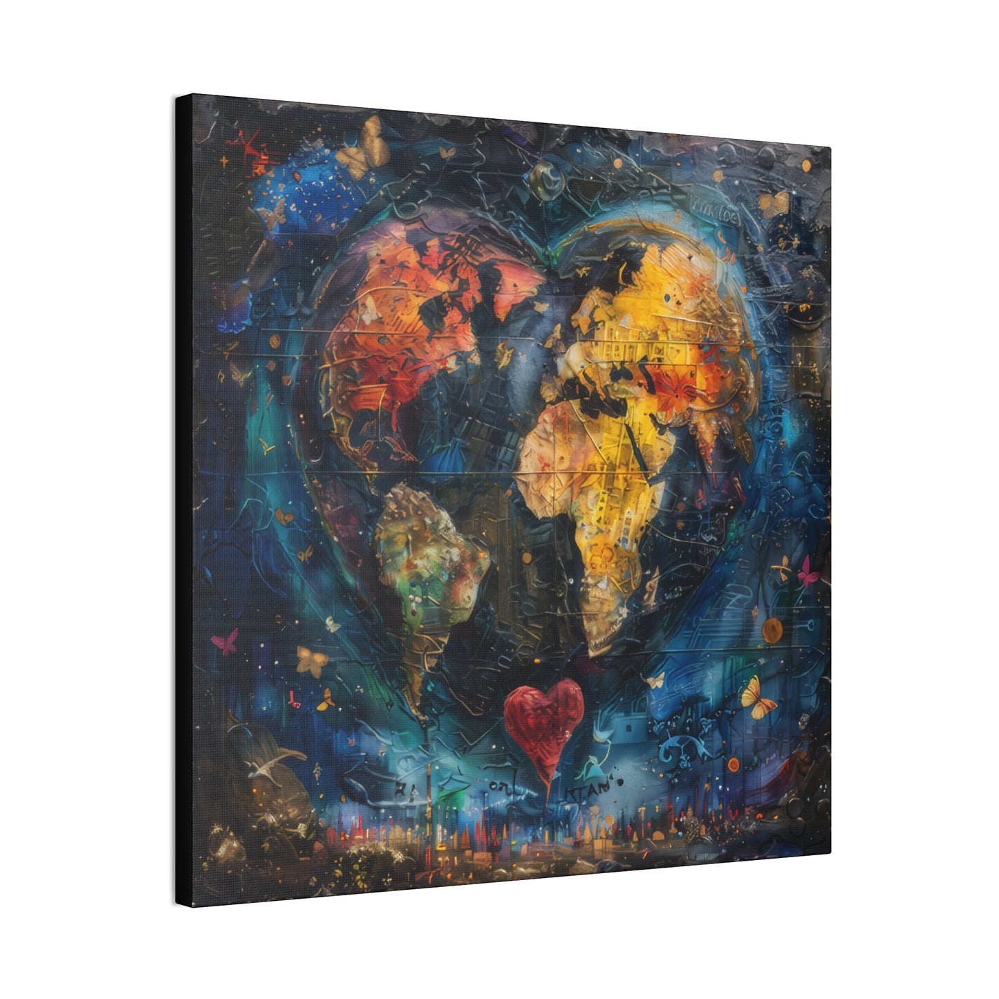 Love the World - Canvas Stretched, 0.75"