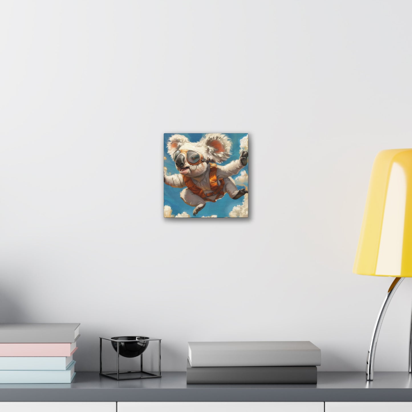 Koala Freefall - Canvas Stretched, 0.75"