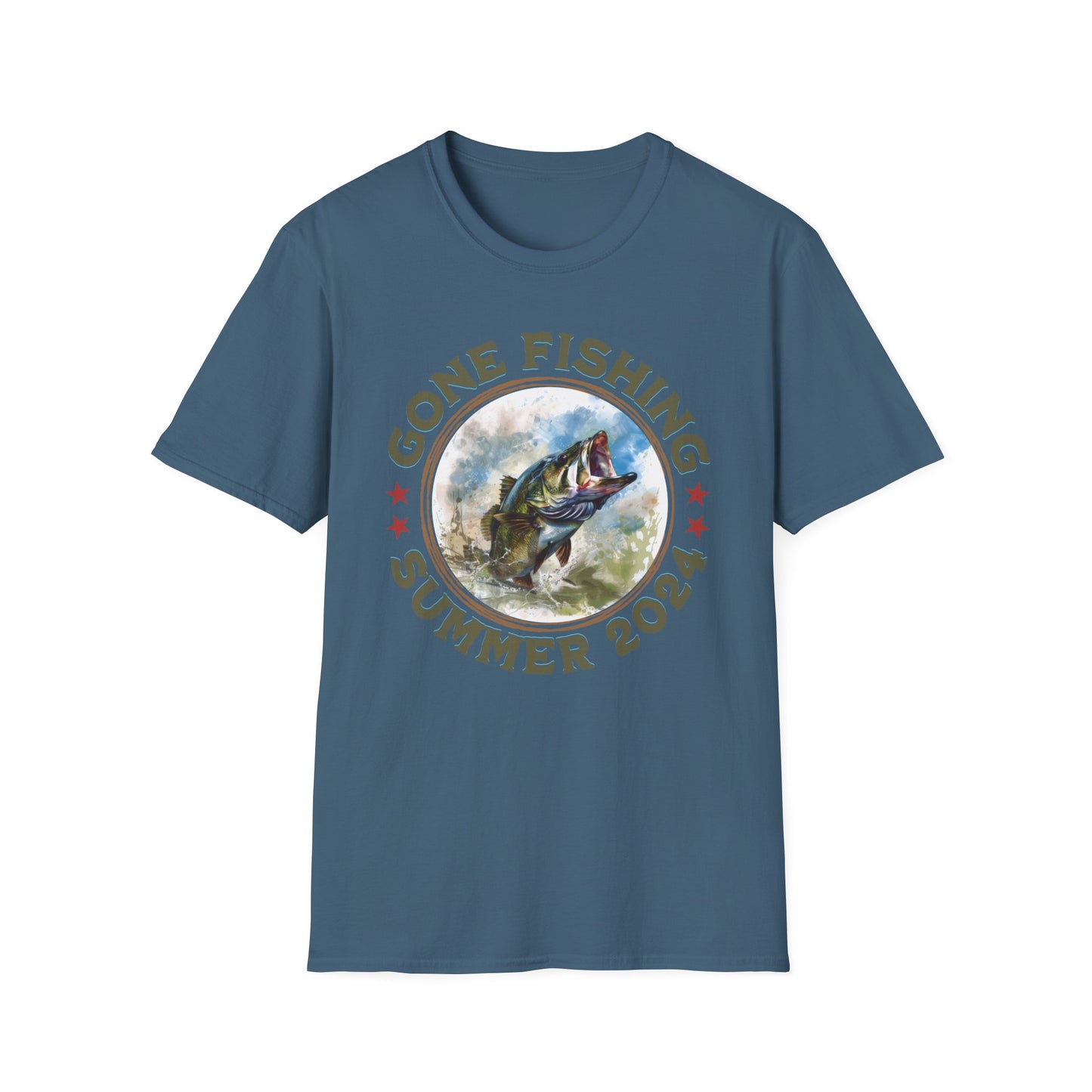 Gone Fishing - Unisex Softstyle T-Shirt