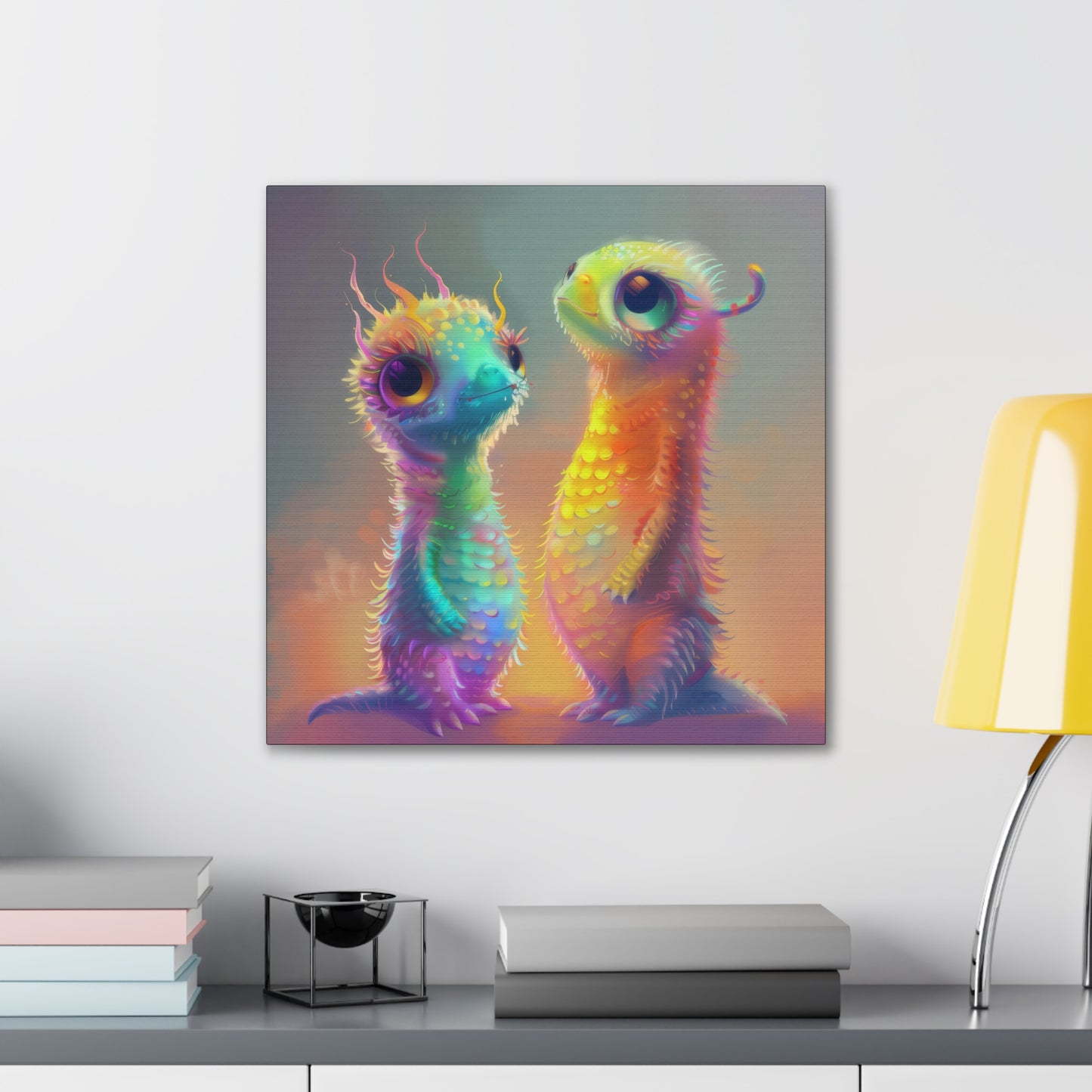 Iridescent Creatures - Canvas Stretched, 0.75"