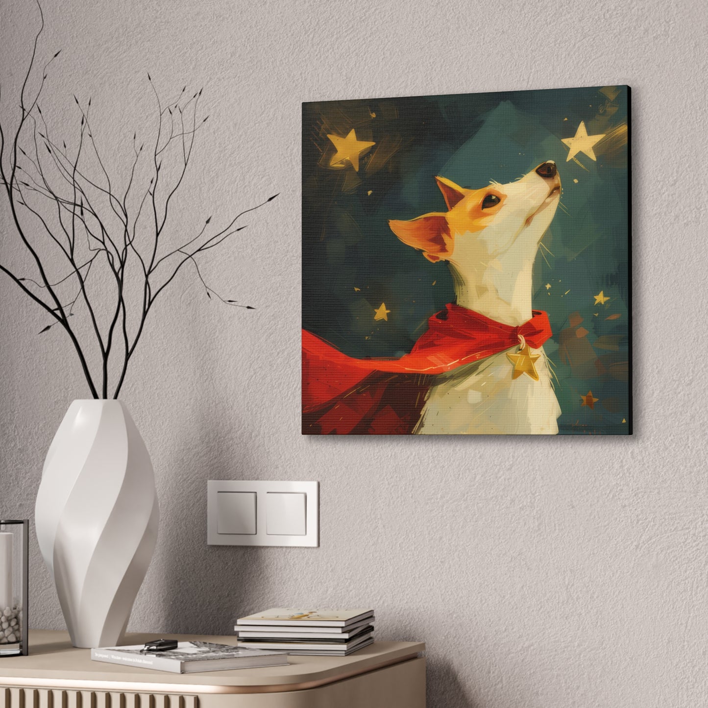 Star Dog Hero - Canvas Stretched, 0.75"