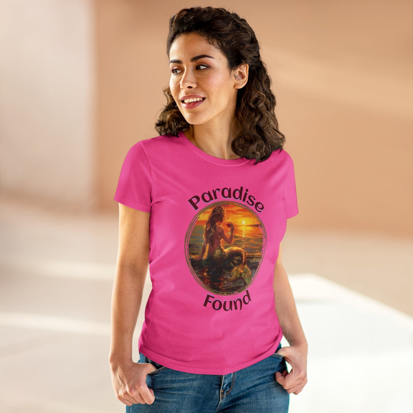 Paradise Found - Women's Midweight Cotton Tee