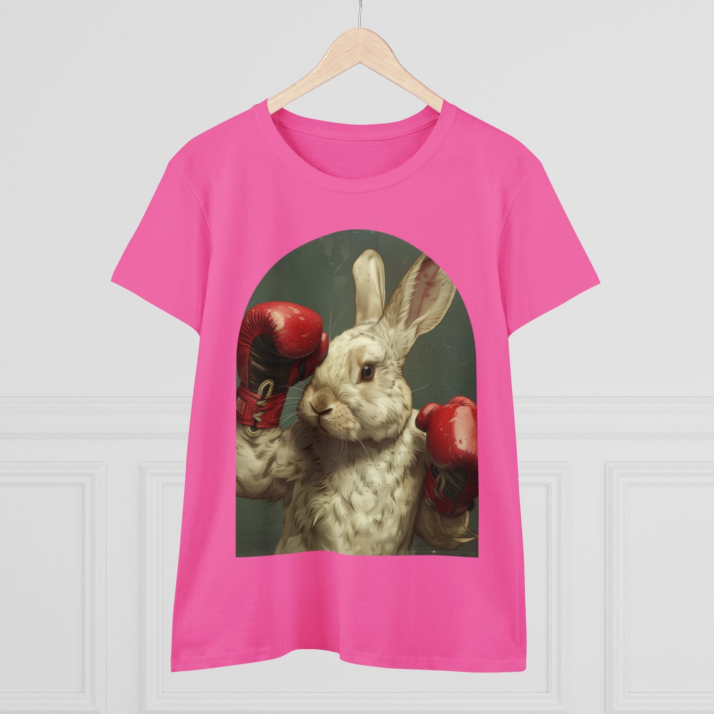 Boxing Rabbit - Women's Midweight Cotton Tee