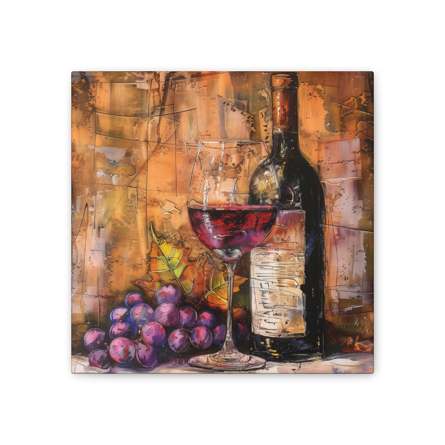 Wine - Canvas Stretched, 0.75"