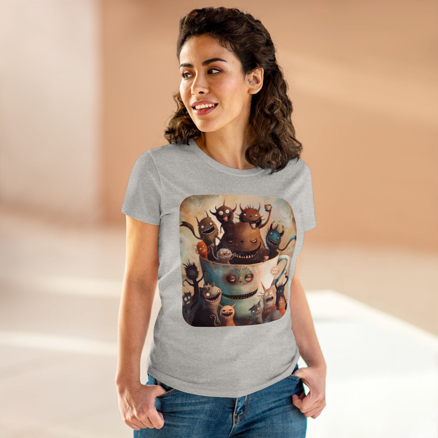 Coffee Critters - Women's Midweight Cotton Tee