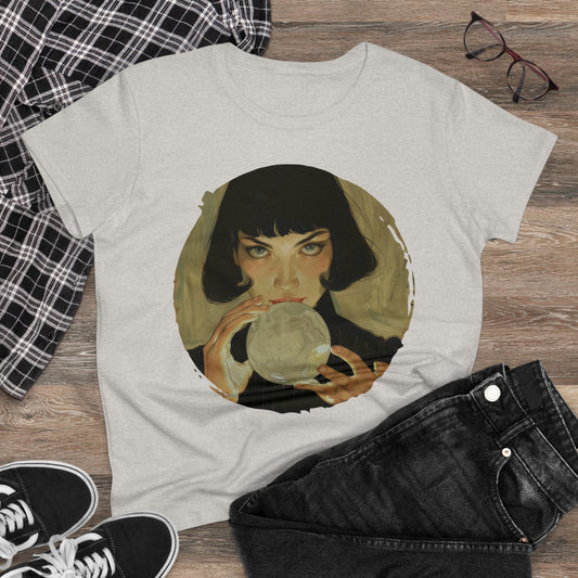 Crystal Ball - Mysticism - Women's Midweight Cotton Tee