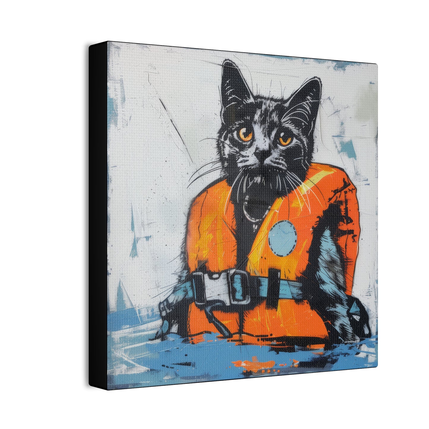 Rescue Cat - Canvas Stretched, 0.75"